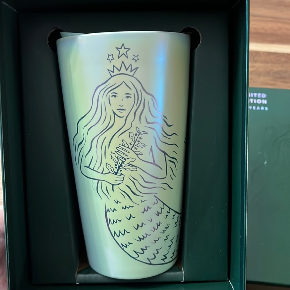Starbucks Limited Edition 50 Years Anniversary Siren Ceramic Tumbler New in Box